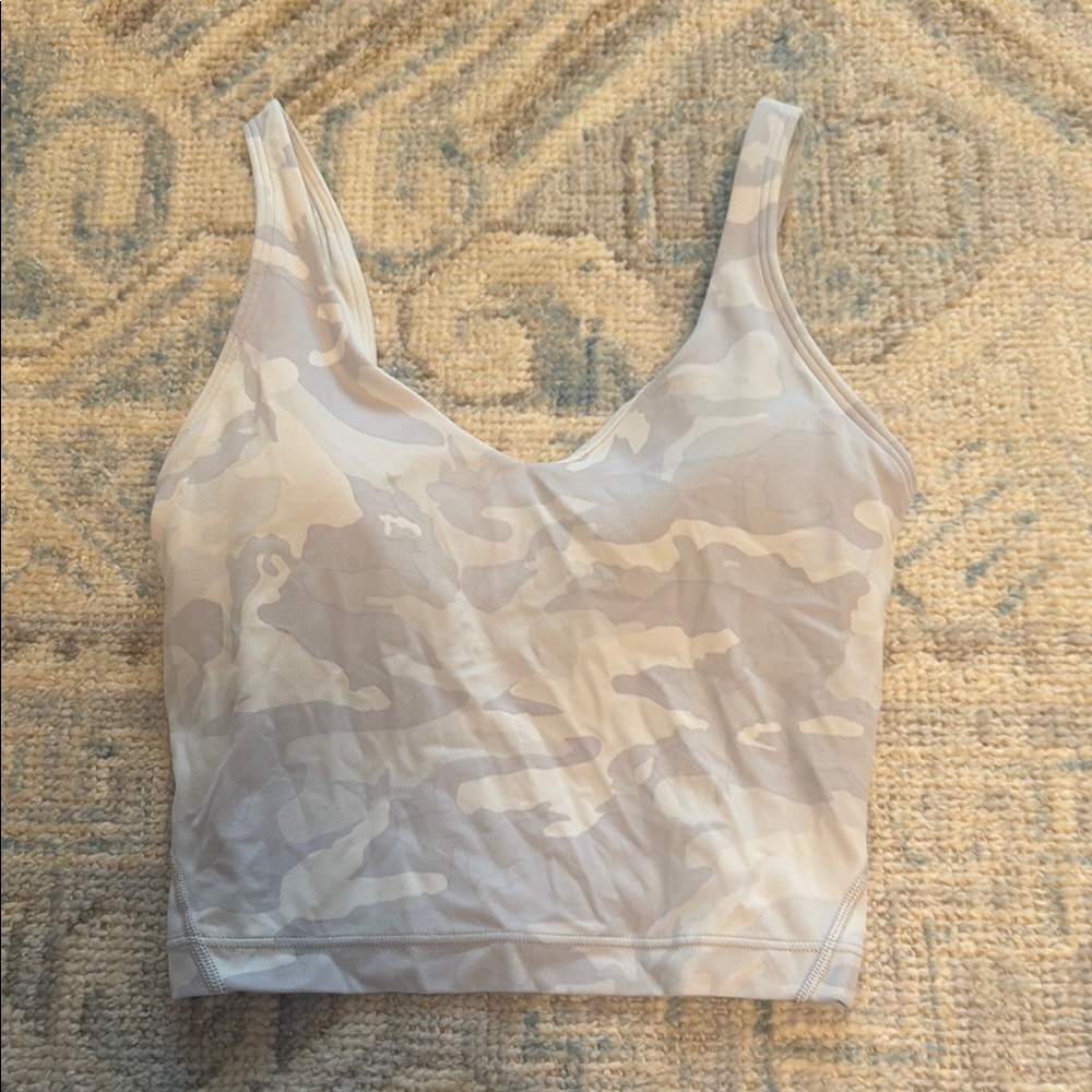 White Camouflage lululemon align tank